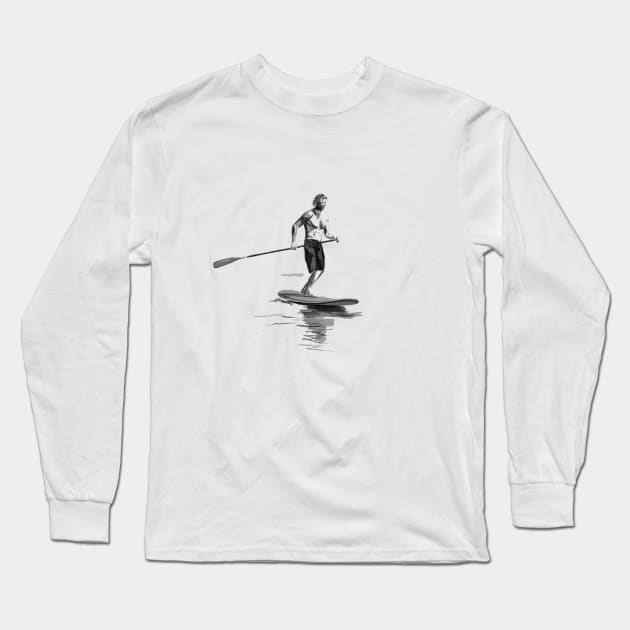 Standup paddleboarding Long Sleeve T-Shirt by sibosssr